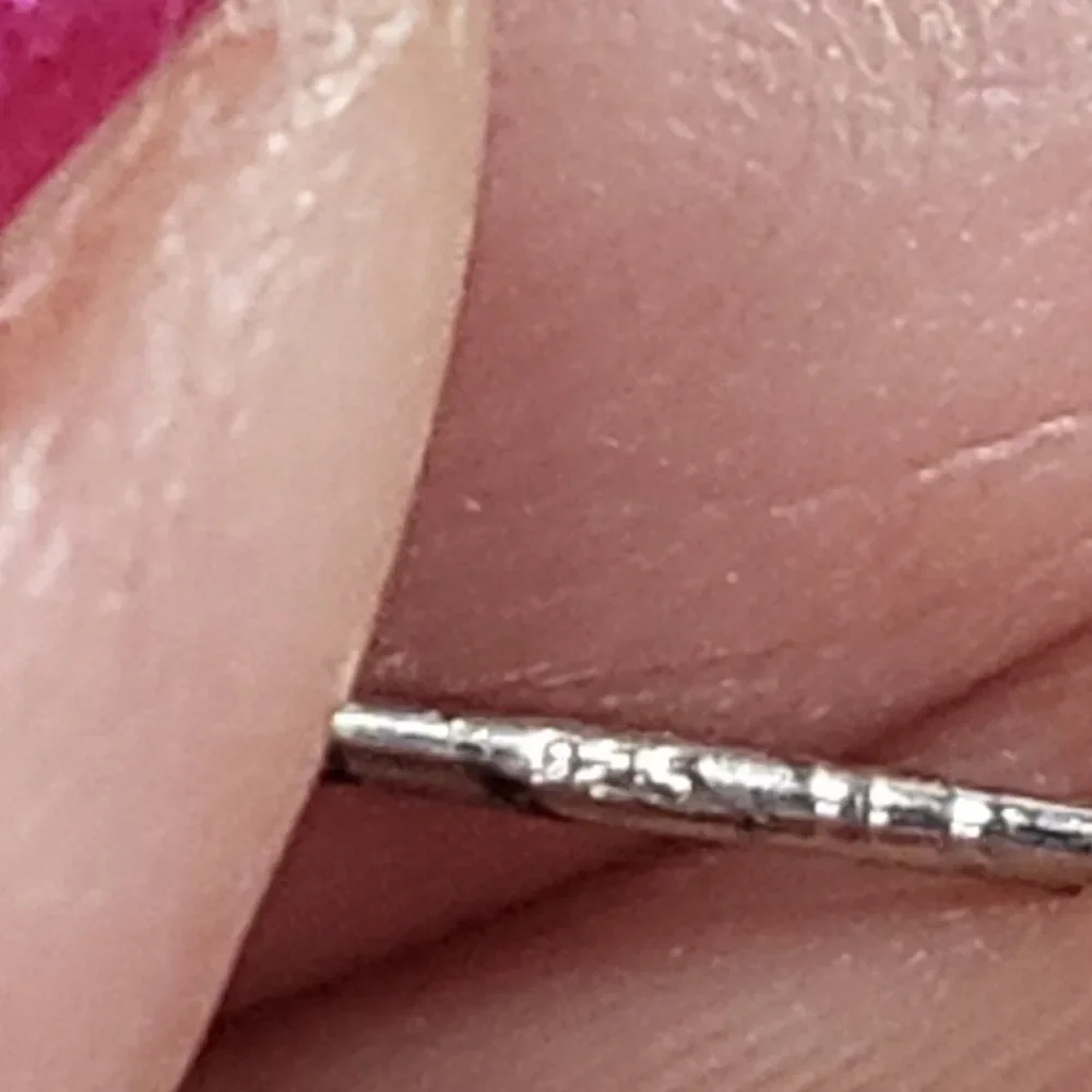 Blue Diamond Platinum/Sterling Silver Stud Earrings - Picture 4 of 7